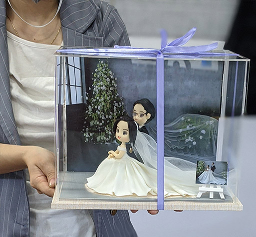 TƯỢNG CHIBI CƯỚI CÔ DÂU CHÚ RỂ