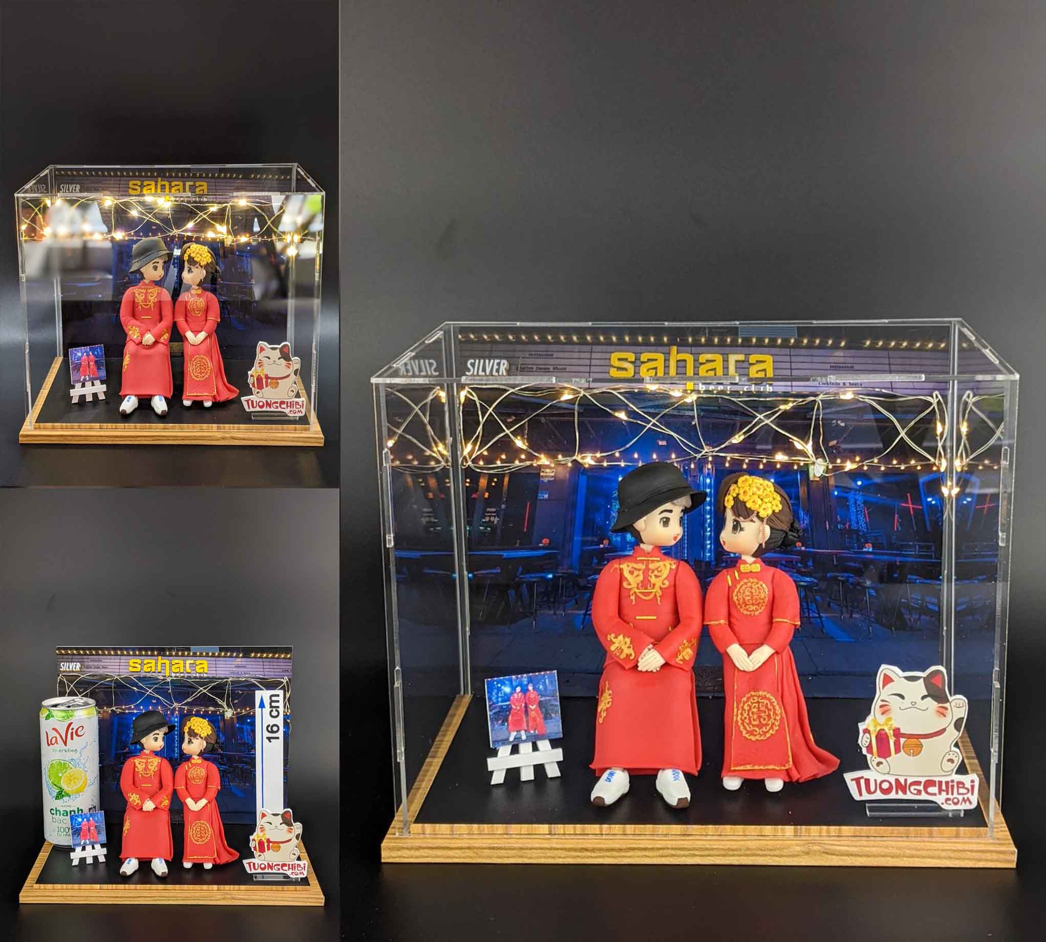 TƯỢNG CHIBI CƯỚI CÔ DÂU CHÚ RỂ