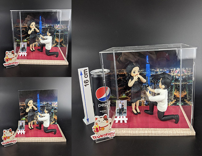 TƯỢNG CHIBI CƯỚI CÔ DÂU CHÚ RỂ