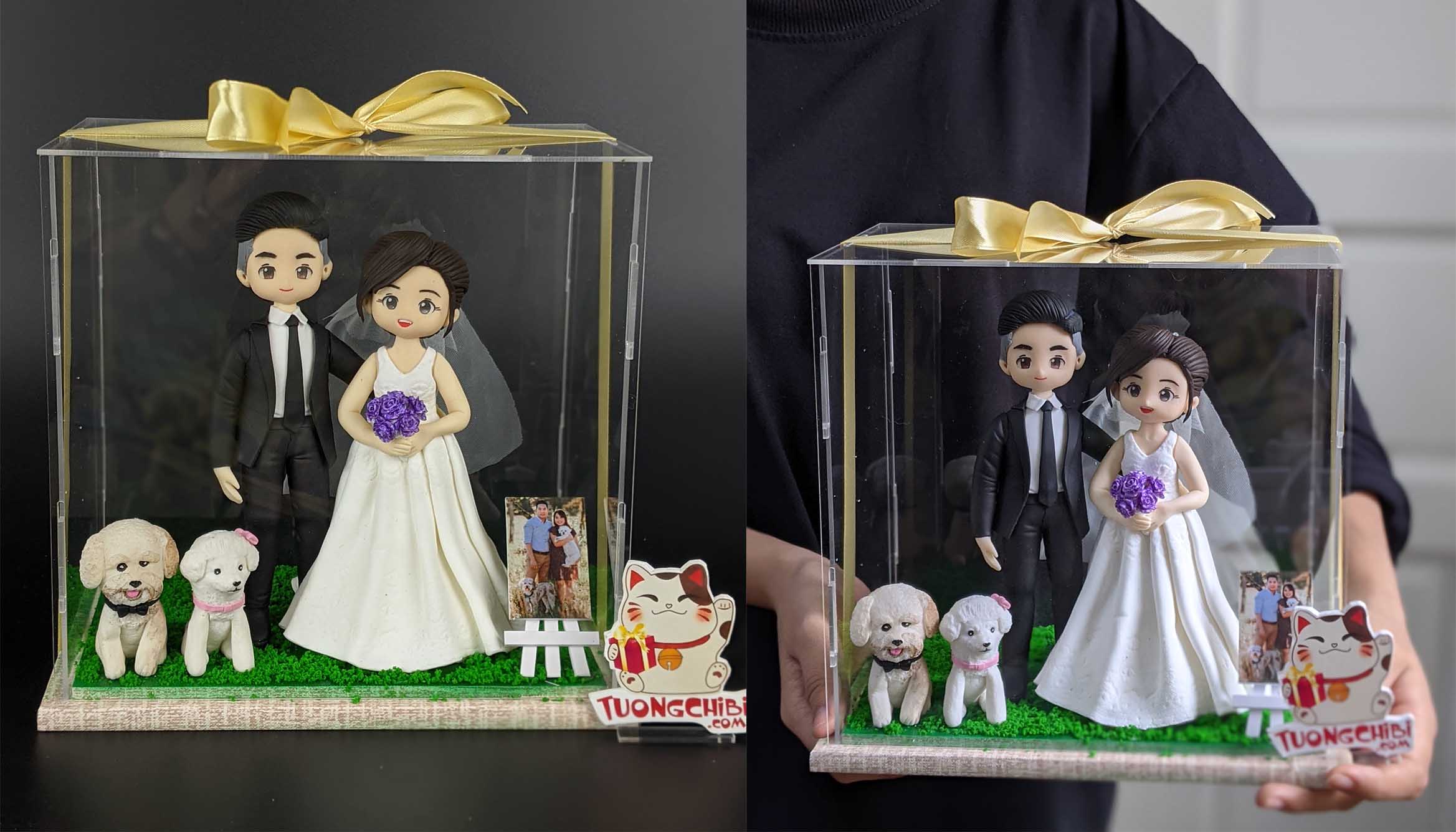 Quà tặng đám cưới, tượng cô dâu chú rể【Giá Ưu đãi】【Sale Off】