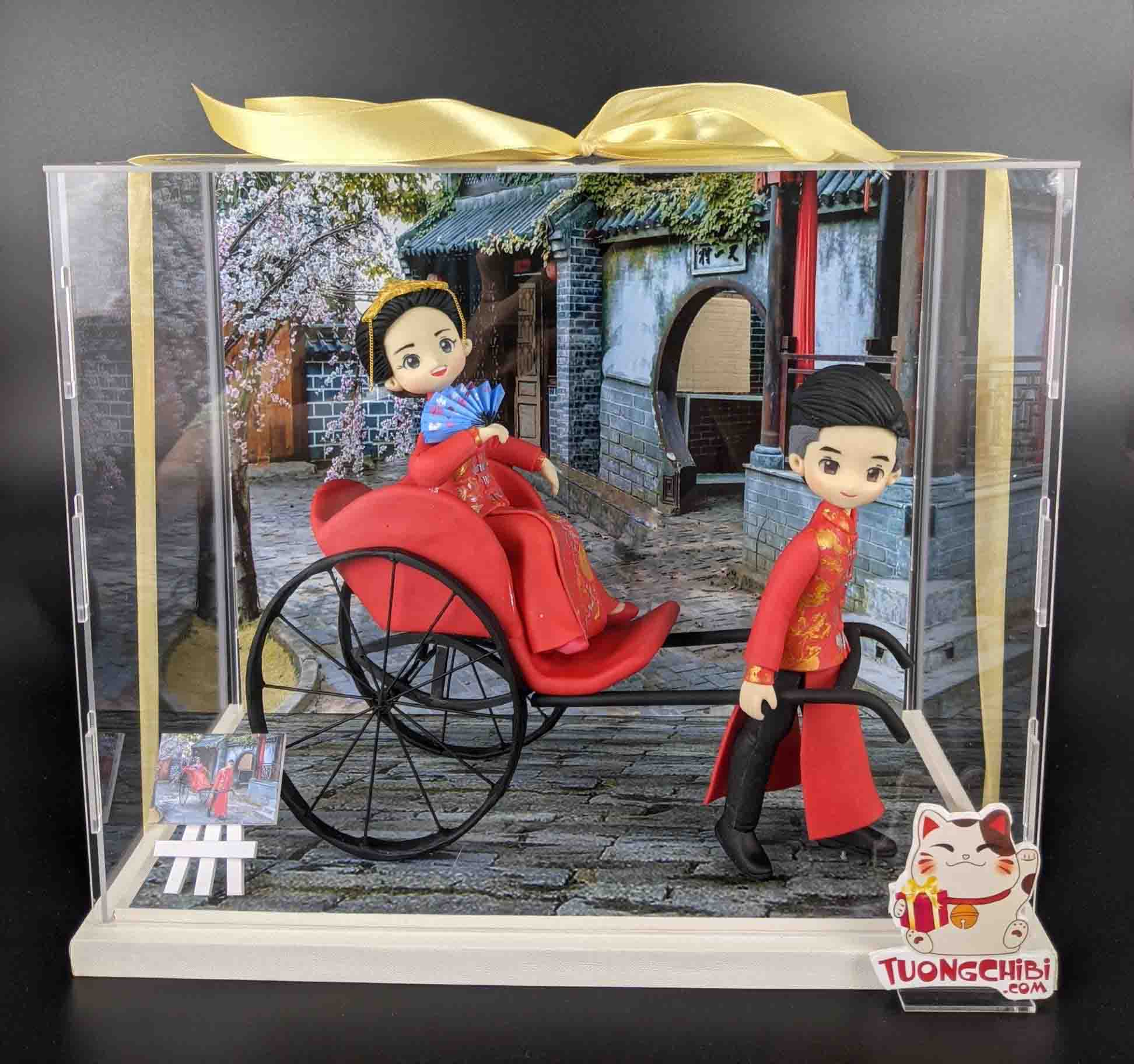 TƯỢNG CHIBI CƯỚI CÔ DÂU CHÚ RỂ