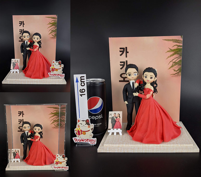 TƯỢNG CHIBI CƯỚI CÔ DÂU CHÚ RỂ