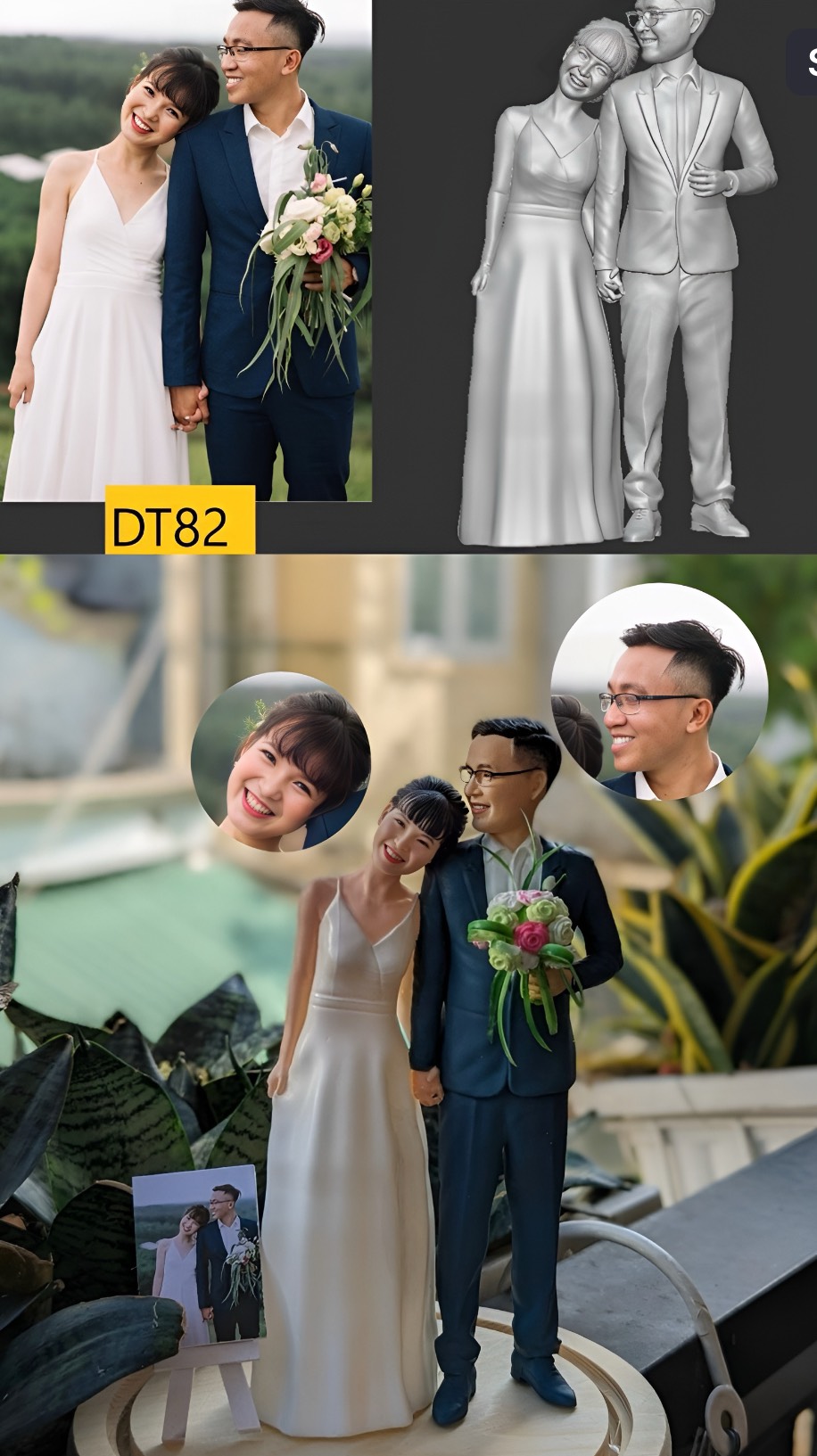 ❤️tượng in 3D chân dung làm theo ảnh thật❤️