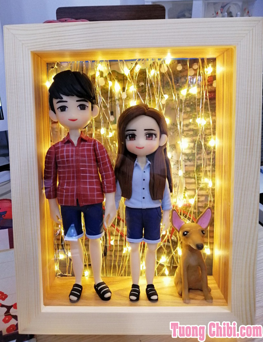 Khung tranh có đèn 3D