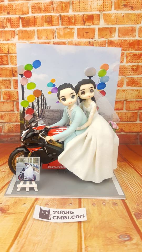 【Mua đi chờ chi】【Quà cưới sang trọng tặng cô dâu chú rể của quà tặng sinh nhật Tamy - Tượng chibi】