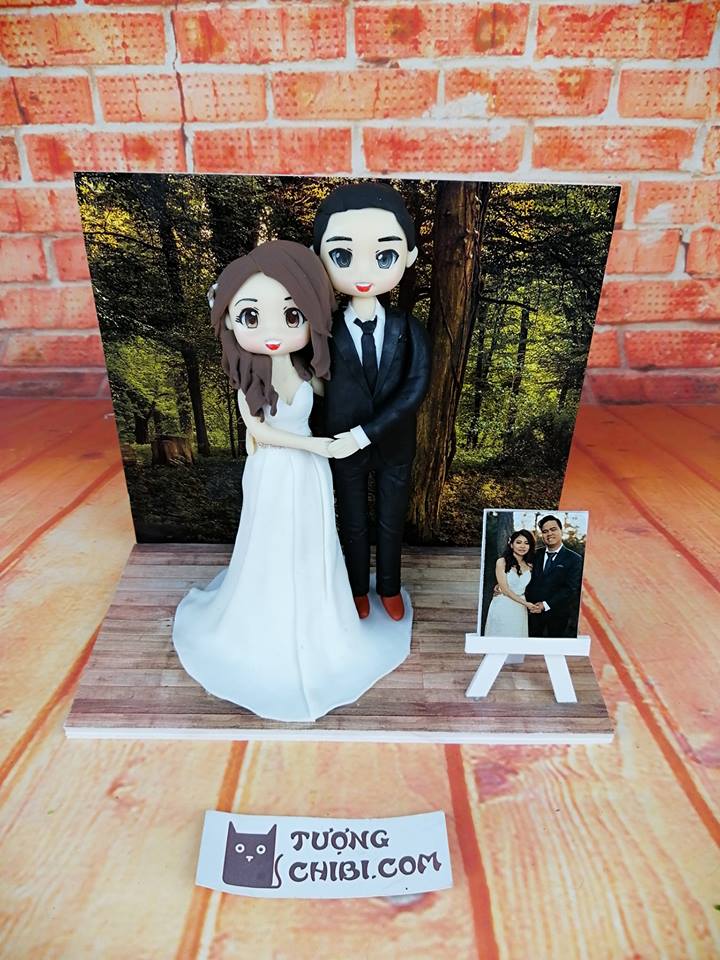 【Khuyến Mãi】【Quà cưới 500k tặng cô dâu chú rể của quà tặng sinh nhật Tamy - Tượng chibi】