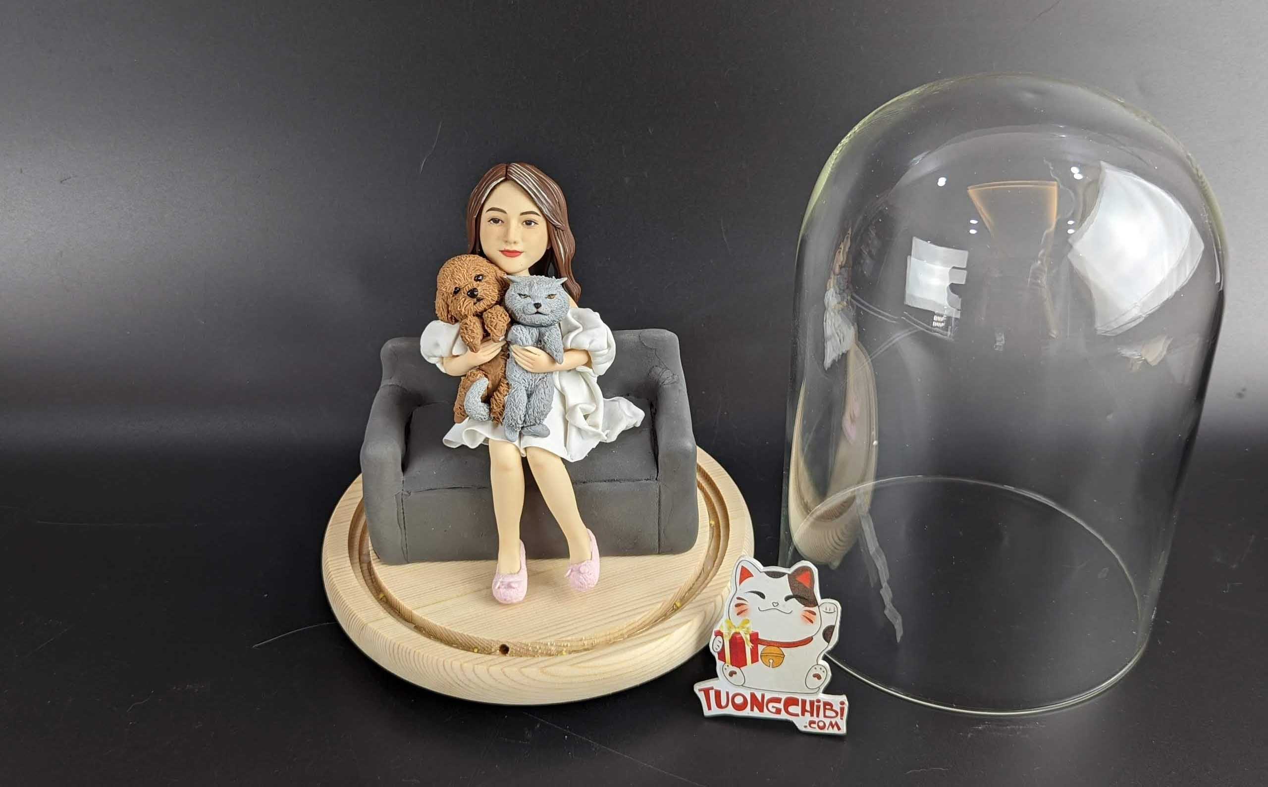 set quà lưu niệm cho người thích chó mèo
