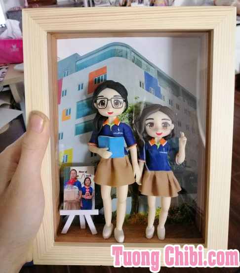 khung tranh gỗ thông 3D