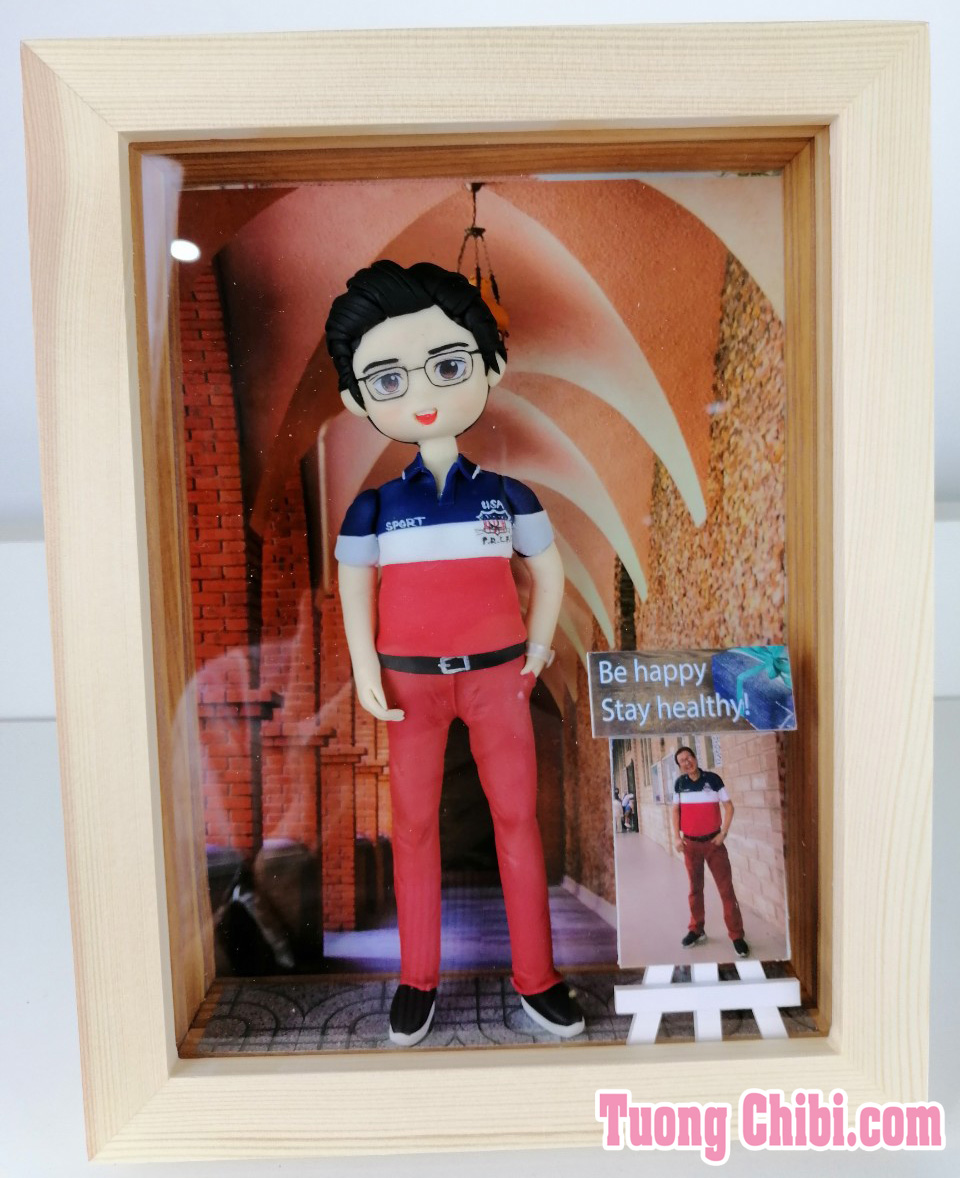 khung tranh gỗ thông 3D